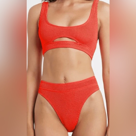 CRINKLE CUT OUT BIKINI SET NWOT - Picture 3 of 6